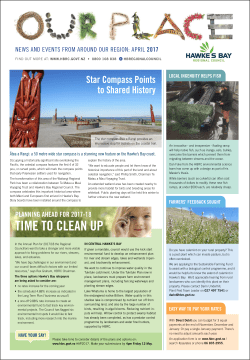 April 2017 Our Place - Hawke`s Bay Regional Council