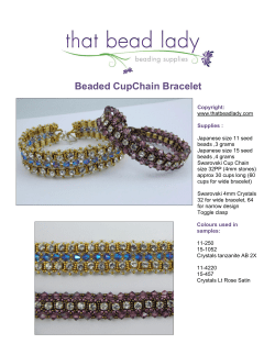 Beaded CupChain Bracelet