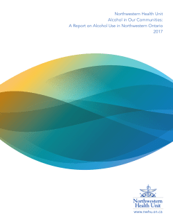 NWHU Alcohol Report, 2017 - Draft