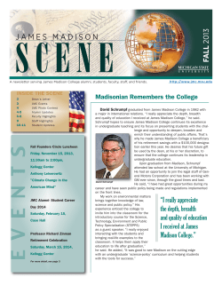 Fall 13 - James Madison College