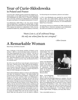 Marie Curie - American Institute of Polish Culture