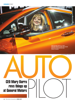 CEO Mary Barra revs things up at General MotorsPILOT