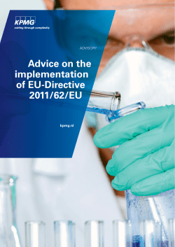 Advice on the implementation of EU