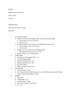 May Agenda 2016 - Lake County Conservation District