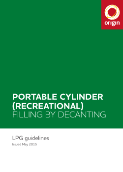 Portable cylinder (recreational) filling by decanting