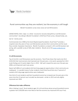Rural Pulse news release