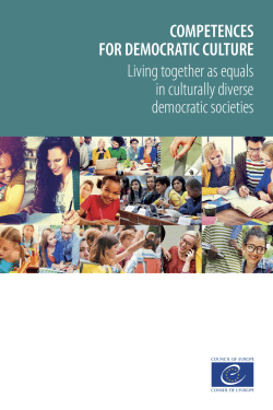 Competences for democratic culture