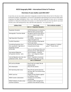 igcse geography case study list for ist students