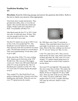 Nonfiction Reading Test TV