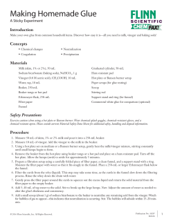 Making Homemade Glue