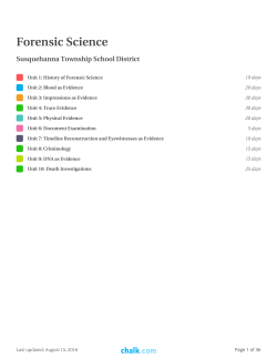 Forensic Science - Susquehanna Township School District