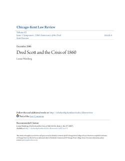 Dred Scott and the Crisis of 1860