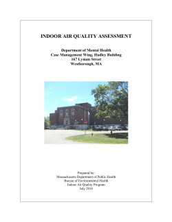 Indoor Air Quality Assessment - Department of Mental Health, Case