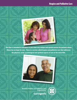 Hospice and Palliative Care