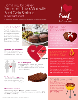 What America Loves Fact Sheet - Beef