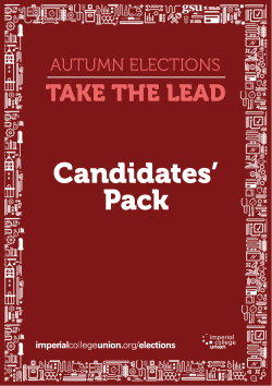 Candidates` Pack - Imperial College Union