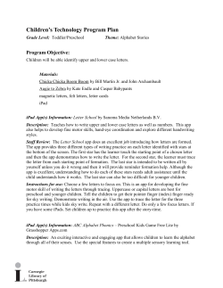 Alphabet Letter School - Carnegie Library of Pittsburgh