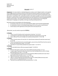 Macbeth 1.4-1.7