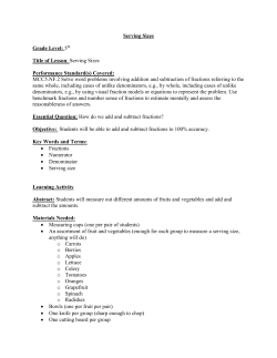 Serving Sizes - UGA Extension