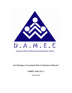 Are Refugees at Increased Risk of Substance Misuse?