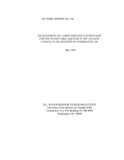 DC WRRC REPORT NO. 156 - University of the District of Columbia