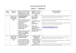 Home Learning Guide: KS3 SUBJECT