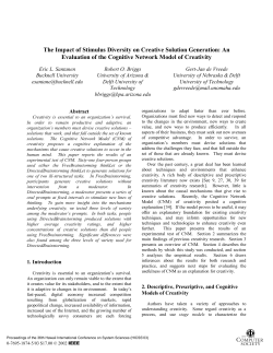 The Impact of Stimulus Diversity on Creative Solution Generation