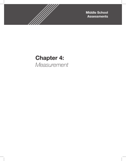 Chapter 4: Measurement - Charles A. Dana Center