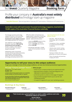 Profile your company in Australia`s most widely