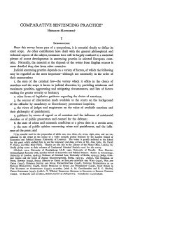 Comparative Sentencing Practice - Duke Law Scholarship Repository
