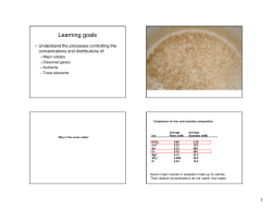 Lecture 7: Chemistry II