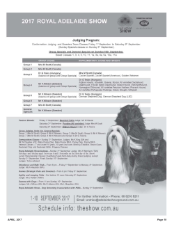 Royal Adelaide Show 1st - 10th September 2017