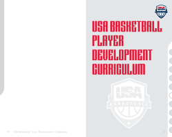 USA BASKETBALL PLAYER DEVELOPMENT CURRICULUM