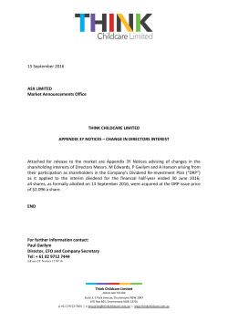 Appendix 3Y Notices