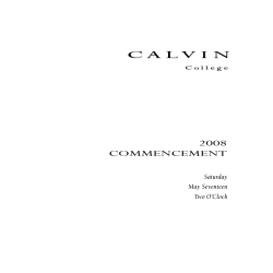 Commencement Program