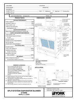 SPLIT-SYSTEM EVAPORATOR BLOWER 5 TONS