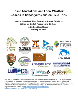 Gr3 PlantAdaptations - San Diego Children and Nature