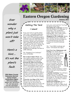Eastern Oregon Gardening - Oregon State University Extension