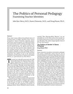Politics of Pedagogy - Minnesota State University, Mankato