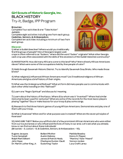 Black History - Girl Scouts of Historic Georgia