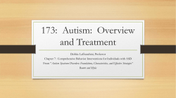 173: Autism: Overview and Treatment