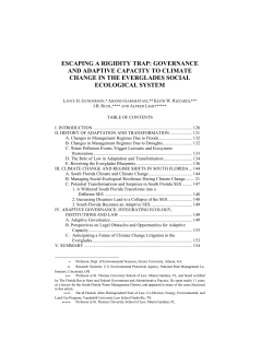 escaping a rigidity trap: governance and adaptive capacity to climate