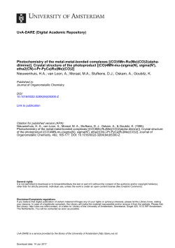 [(CO)5Mn-Ru(Me)(CO)2(alpha- diimine)]. - UvA-DARE