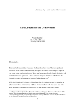 Hayek, Buchanan and Conservatism v2