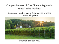 Competitiveness of Cool Climate Regions in Global Wine Markets