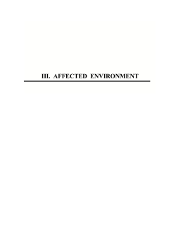Affected Environment