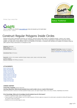Construct Regular Polygons Inside Circles