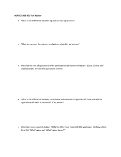 AGRISCIENCE 801 Test Review &bull; What is the difference between