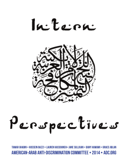 Intern Perspectives 2014.indd - American-Arab Anti