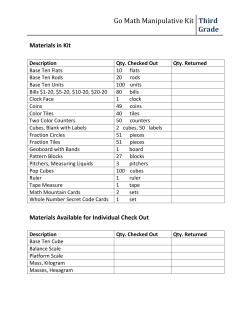 Go Math Manipulative Kit